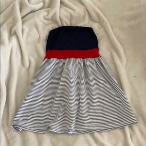 Adorable red white and blue beach dress.